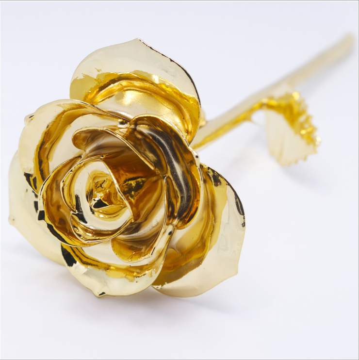 Real Rose dipped in Gold long